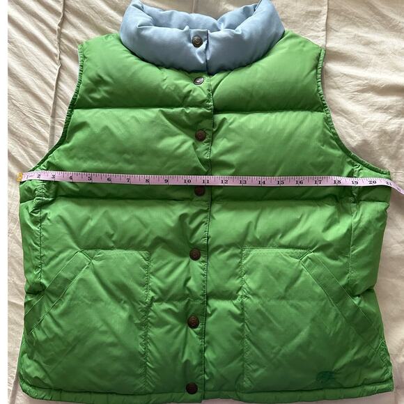 Vintage Polo Ralph Lauren Reversible Puffer Jacket Blue Green - Picture 5 of 6